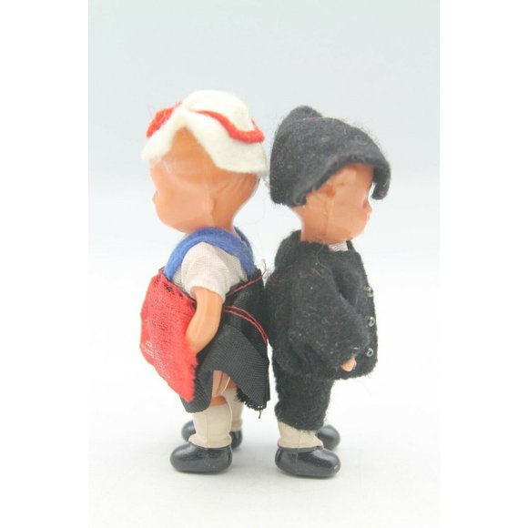 Celluloid Dolls 3" High Unknown Maker w/Clothing - Picture 2 of 6